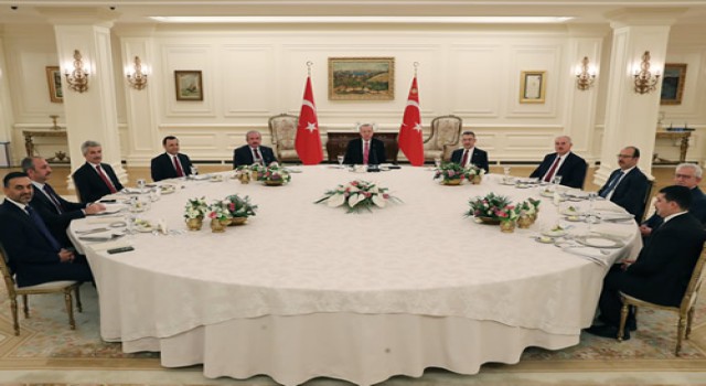 Cumhurbaşkanı Erdoğan; yasama, yürütme ve yargı organlarının temsilcileri ile bir araya geldi