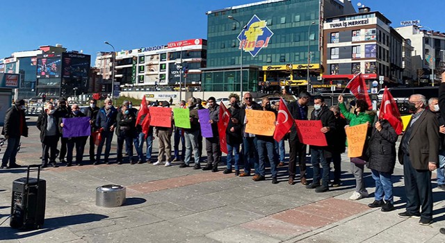 Çekmeköy'de Elektrik Zamları Protesto Edildi