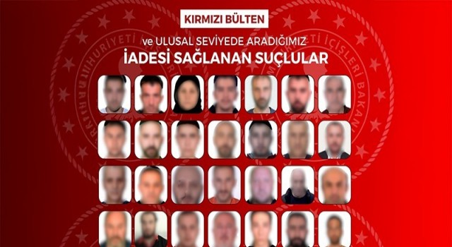 48 Suçlu Yakalanarak Türkiye'ye İade Edildi