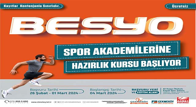 BESYO Kursu’nda Kayıtlar Başladı