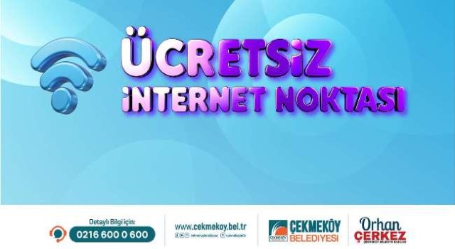 Çekmeköy Belediyesi’nden Ücretsiz Wİ-Fİ Hizmeti