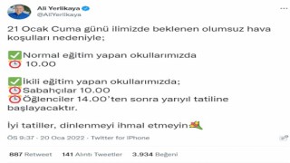 Vali Yerlikaya’dan Yarıyıl Tatili Açıklaması