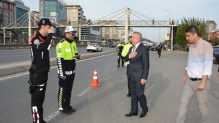 Çekmeköy’de Trafik Denetimlerine Kaymakam Resul Çelik de Katıldı